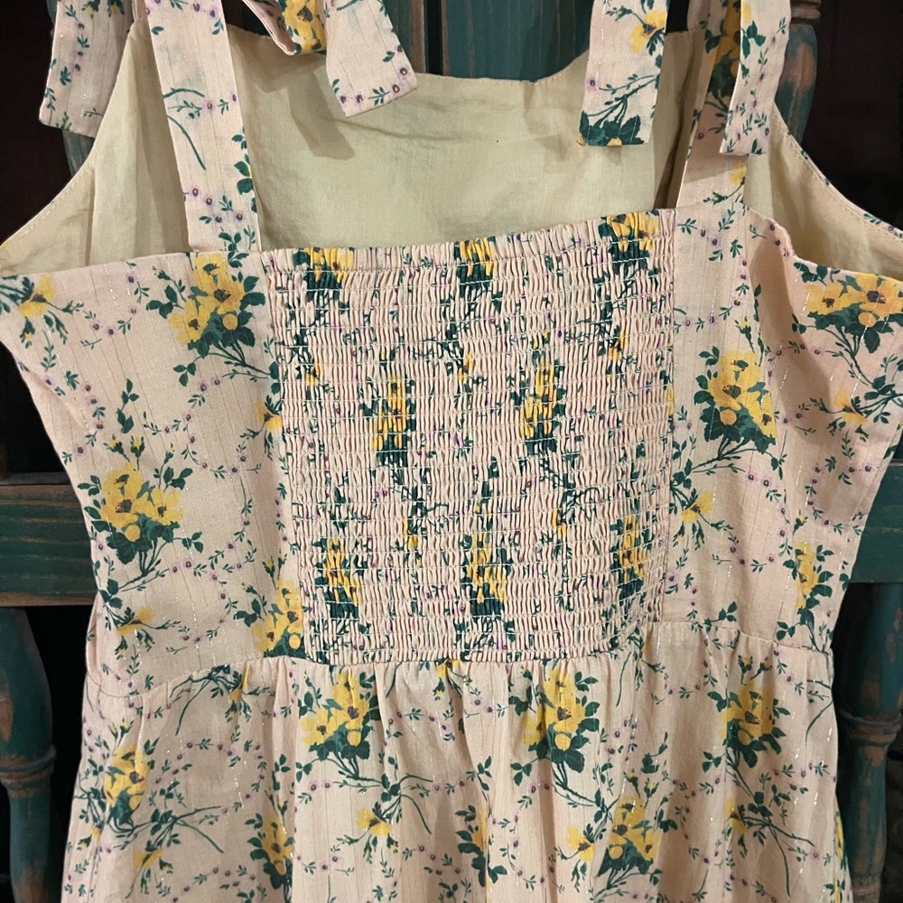 EUC Paige Tamika Tiered Sundress in Butter Multi - XS - Picture 7 of 11